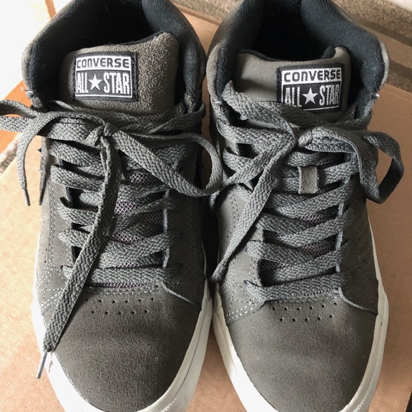 unisex grey converse sneakers - Picture 2 of 4